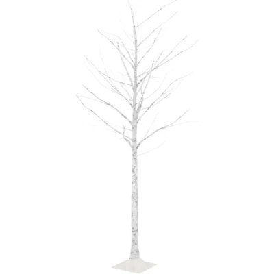 Afbeelding van Berkenboom LED 128 LED&#039;s warmwit 220 cm wit