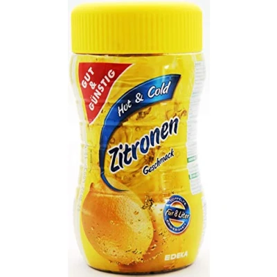 Afbeelding van Gut &amp; Günstig Hot Cold instant theegranulaat met citroen, 12 x 400 g, stuks