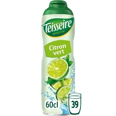 Afbeelding van Teisseire Limoensiroop voor koolzuurhoudende dranken, cocktails, fles 60 cl