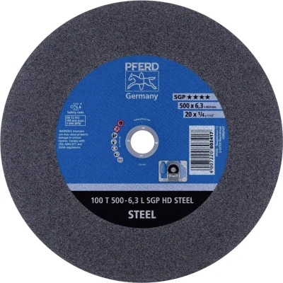 Afbeelding van PFERD 100 T 500 6,3 L SGP HD STEEL/40,0 66325050 Doorslijpschijf recht mm 5 stuk(s) Getemperd staal, Staal