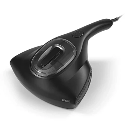 Afbeelding van N8WERK mijtstofzuiger in de Midnight Black Edition Matrasreiniger met sterke zuigkracht Steriliseert oppervlakken UV C licht Vernietigt tot 99,9% van alle mijten