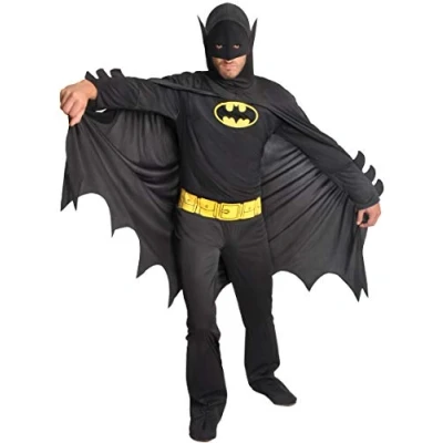 Afbeelding van Dc Comics Verkleedpak Batman Heren Polyester Zwart/geel 3 delig Maat Xl