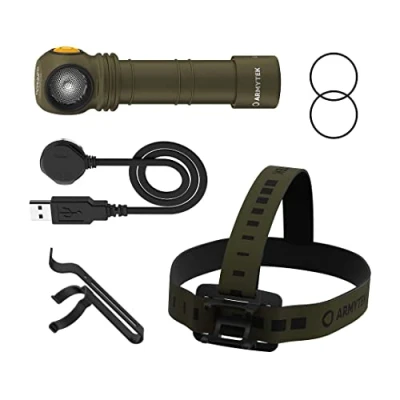 Afbeelding van ArmyTek Wizard C2 Pro Olive White Zaklamp werkt op een accu LED Met riemclip 2500 lm 115 g