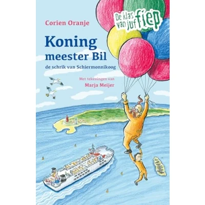 Afbeelding van De klas van juf Fiep 4 Koning meester Bil