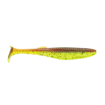 Afbeelding van Rapala Crushcity The Kickman Shad Motor Oil Chartreuse 12.5cm