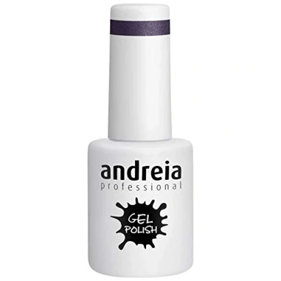 Image de Andreia Vernis à Ongles Gel Semi Permanent Couleur 242 Briller Violet Nuances de Métallique Gris 10 ml