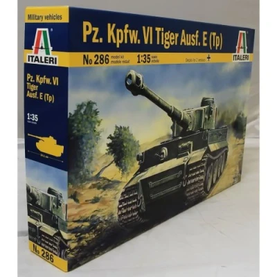 Afbeelding van Italeri I286 Model Assault Tanks Tiger I Ausf E/H1 Schaal 1:35