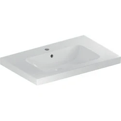 Afbeelding van Geberit iCon Light wastafel met aflegvlak wit KeraTect (90 x 48 cm) 1