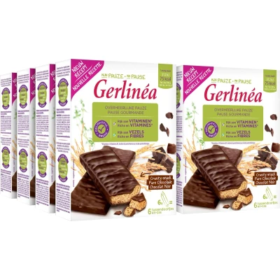 Afbeelding van Gerlinea Crusty Snack Pure Chocolade 6 x 102 gr