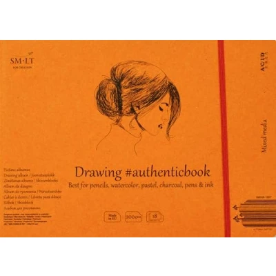 Afbeelding van SMLT Album Mixed Media 24,5x17,6 cm 200gr 18 vel