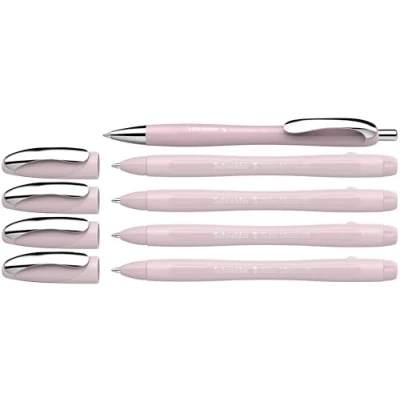 Afbeelding van Schneider 150235 Slider Memo XB et Rave Lot de 4 + 1 stylo à bille, couleur du boîtier : perle, l&#039;encre bleu