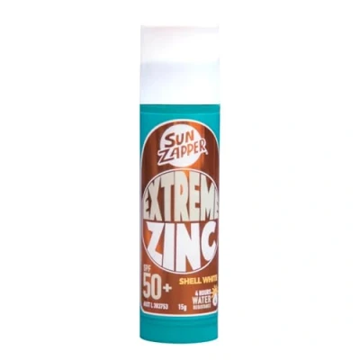 Afbeelding van Sun Zapper Zinc Stick Australische zonnebrandcrème SPF 50+, wit
