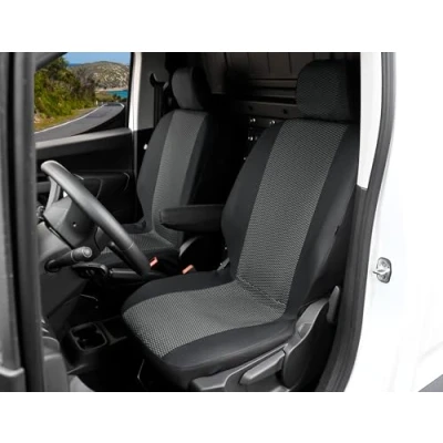 Afbeelding van Z4L Op maat gemaakte stoffen stoelhoezen Hero Serie geschikt voor Berlingo (vanaf 2019) (1 + 1 stoel) Autostoelhoezen, donkergrijze kleur