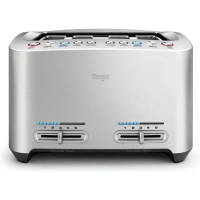 Afbeelding van Sage Smart Toast Broodrooster 4 slots BTA845 Zilver
