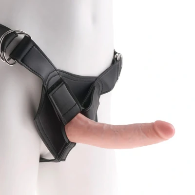 Afbeelding van King Cock Strap on met 18 cm dildo GRATIS TOY bij iedere bestelling v.a. 40,
