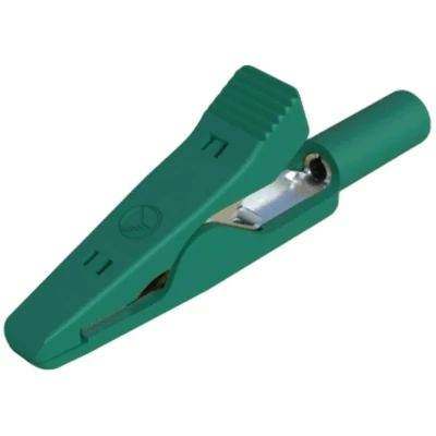 Afbeelding van SKS Hirschmann MA 1 Miniatuur krokodilklem Groen Klembereik (max.): 4 mm Lengte: 41.5 stuk(s)