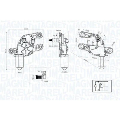 Afbeelding van Magneti Marelli Ruitenwissermotor 064075200010
