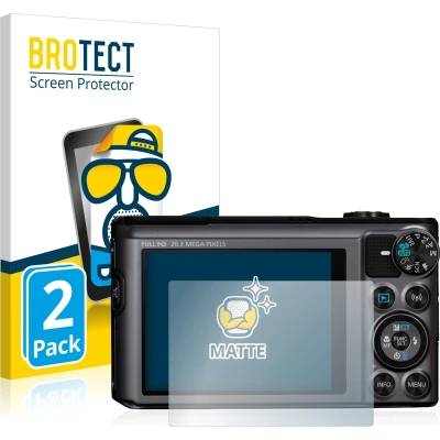 Afbeelding van BROTECT Screenprotector voor Canon PowerShot SX720 HS Folie Beschermfolie matte (2 Stuks)