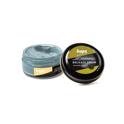 Afbeelding van Kaps Schoencreme schoensmeer verzorgt het leer en geeft glans (164) Pastelblauw 50ml