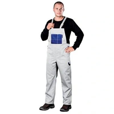 Afbeelding van REIS MMSNB_50 Multimaster veiligheidsbretelbroek salopette voor heren veiligheidsbroek wit blauw maat 50