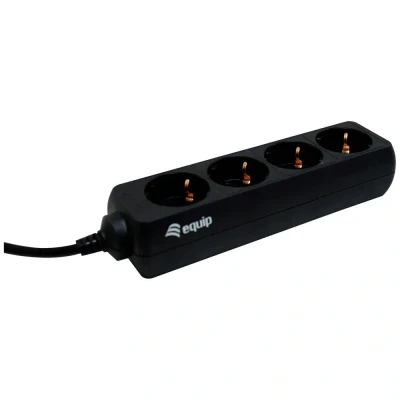 Afbeelding van Equip 333281 Stekkerdoos Zwart 1 stuk(s)