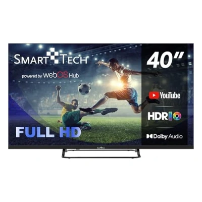 Afbeelding van Smart Tech LED TV Full HD 40 inch (100 cm) Web OS 40FW01V Netflix, Prime Video, YouTube 3 x HDMI 2 USB Dolby Audio