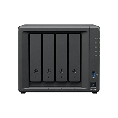 Afbeelding van Synology DS423+ 4 Bay NAS station (Intel Celeron J4125 Core 2GB RAM 2x RJ 45 1GbE LAN poort) 16TB met WD RED Plus 4TB harde schijven (WD40EFZX 68AWUN0)
