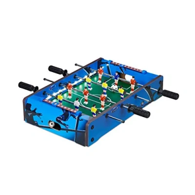 Afbeelding van voetbaltafel LED tafelvoetbal kinderen en volwassenen 4 stangen incl. 2 ballen