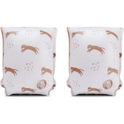 Afbeelding van Swim Essentials Beige Luipaard Zwembandjes 0 2 jaar