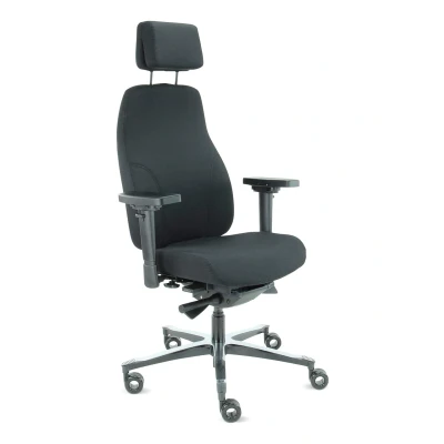 Afbeelding van 06Z Elvio High End Ergonomische Stoel met hoofdsteun in Zwart