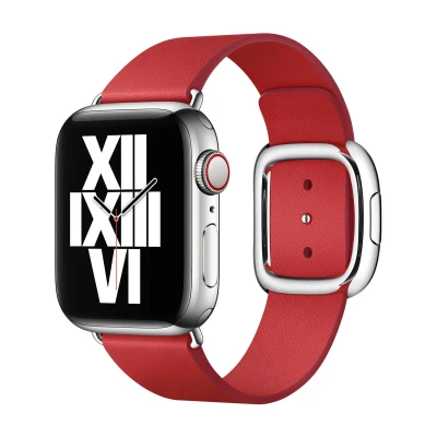 Afbeelding van Apple origineel Modern Buckle Watch medium 38mm / 40mm 41mm Scarlet MY672ZM/A