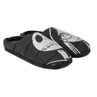Afbeelding van Disney Jack Skellington Sally The Nightmare Before Christmas pantoffels voor volwassenen, tieners, vrouwen, mannen, zwart.