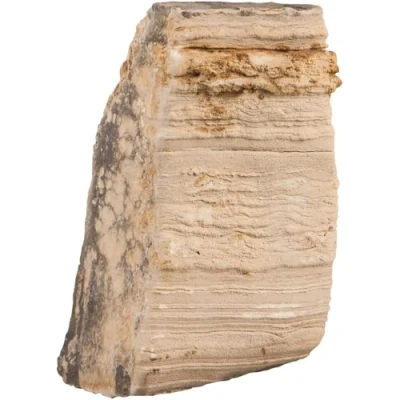 Afbeelding van Sera Lichtbeige natuursteen met horizontale voren Rock Desert XXL ca. 6 kg