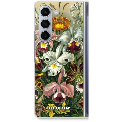 Afbeelding van Case Company® hoesje geschikt voor Samsung Galaxy Z Fold5 Haeckel Orchidae Soft Cover Telefoonhoesje Bescherming aan alle Kanten en Schermrand