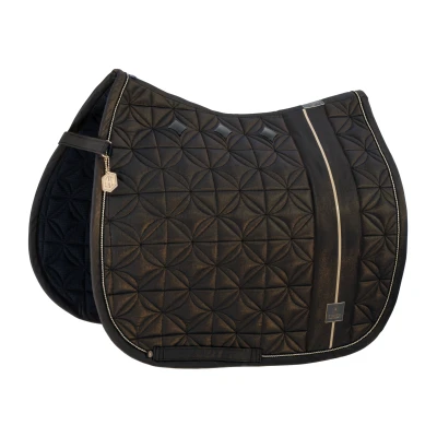 Image de Eskadron Tapis de Selle Heritage Big Square Glam Polyvalent Noir