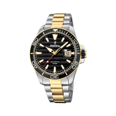 Afbeelding van Festina horloge heren Zwart diameter 44.3 mm roestvrij staal