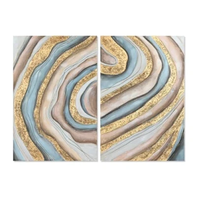 Afbeelding van Schilderij Home ESPRIT Modern 80 x 3 120 cm (2 Stuks)