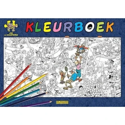 Afbeelding van Uitgeverij big balloon jan van haasteren kleurboek