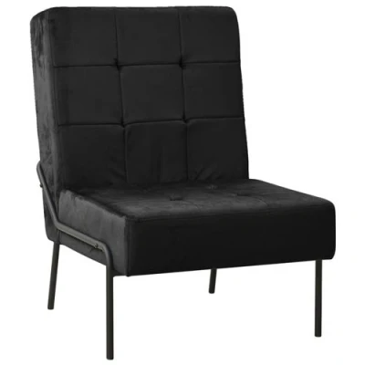 Afbeelding van Relaxstoel 65x79x87 cm fluweel zwart
