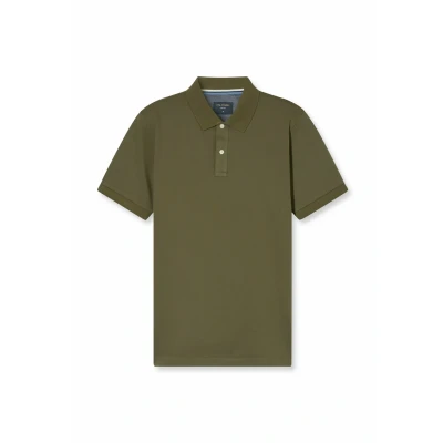 Afbeelding van OLYMP Poloshirt Piqué Olijfgroen Maat M Heren