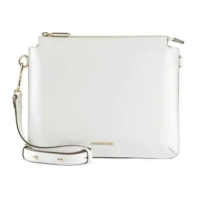 Afbeelding van MANDARINA DUCK Leren Schoudertas Luna Crossover Optical White Wit