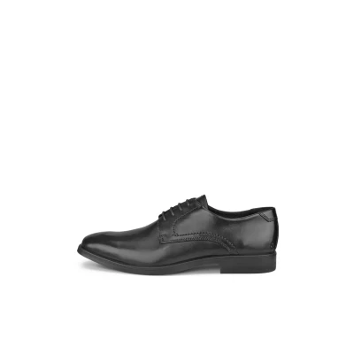Afbeelding van ECCO Melbourne Veterschoenen, Heren, Maat: 39, Black/magnet santiago/palermo Leer