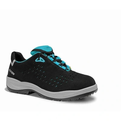 Image de ELTEN Impulse Lady Aqua Chaussure de sécurité basse ESD S1P pour femmes (bleu/noir) 74811 35