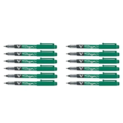 Afbeelding van Boligrafo de tinta líquida Pilot V Sign Groen 0,6 mm (12 Stuks)