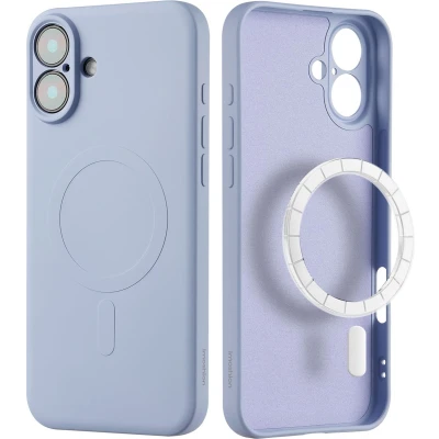 Afbeelding van imoshion Hoesje Geschikt voor iPhone 16 Plus Siliconen Color Backcover MagSafe Lila