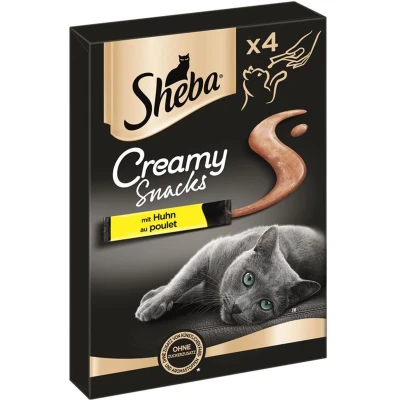 Afbeelding van Sheba Creamy Snacks Kip 4 x 12 g