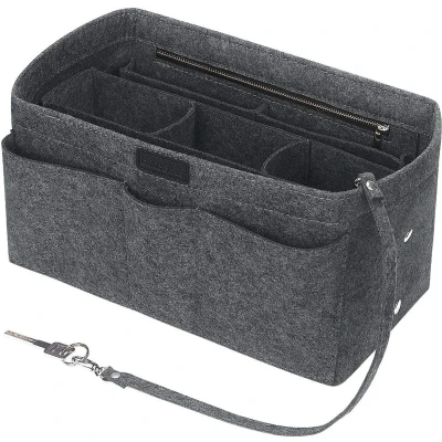 Afbeelding van Tassenorganizer voor dames, handtassenmap, organizer Speedy Neverfull tassen, middelgrijs, tas