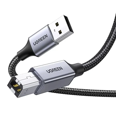 Afbeelding van Ugreen USB Type B kabel voor printer (mannelijk) 2.0 480 Mbps 5 m zwart (US369 90560)