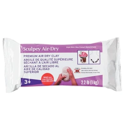 Afbeelding van Klei Air dry bright white 1kg Sculpey