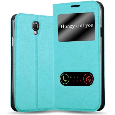 Afbeelding van Cadorabo Hoesje geschikt voor Samsung Galaxy NOTE 3 NEO in MUNT TURKOOIS Beschermhoes met magnetische sluiting, standfunctie en 2 kijkvensters Book Case Cover Etui